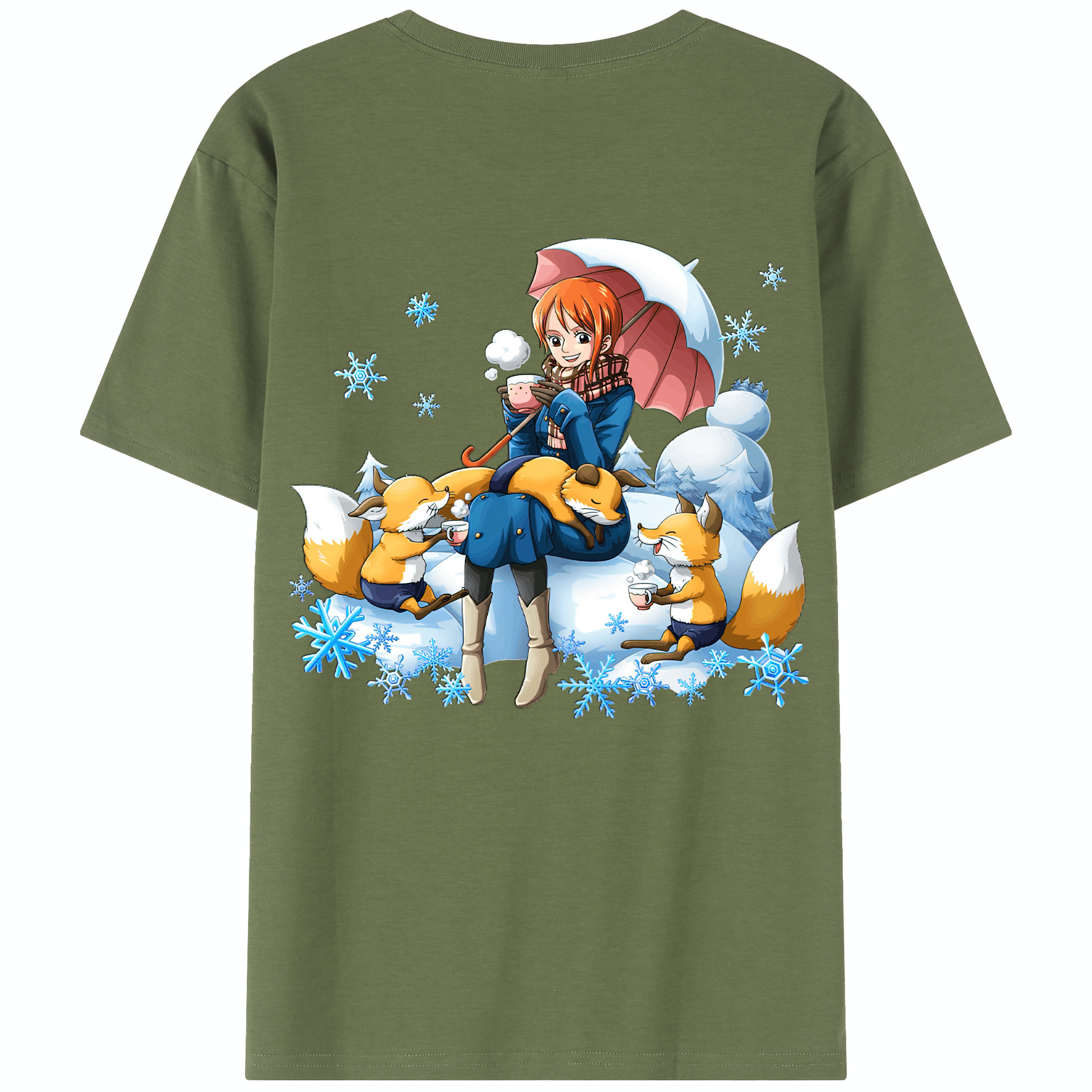ワンピース ナミ ONE PIECE Nami 綿100％半袖Tシャツ（背面プリント）